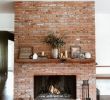 Brick Fireplace with Wood Mantel Lovely This Living Room Transformation Features A 100 Year Old