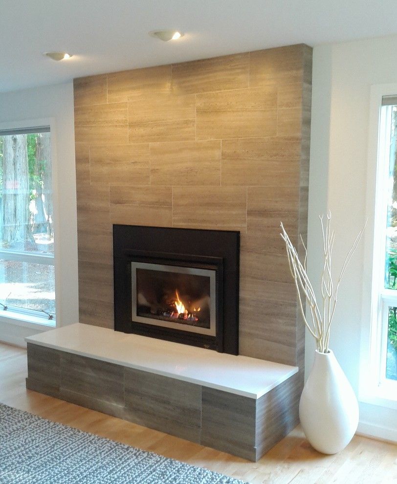 Brick Tile Fireplace Best Of Modern Brick Fireplace Makeover for the Home