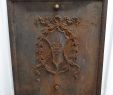 Bronze Fireplace Doors New Vintage 1930 S 1940 S Cast Iron Fleur De Lis Coat Of Arm