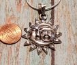 Bronze Fireplace Screen Awesome Sterling Silver Sun and Moon Pendant with Italian Snake Chain Caas Collectibles