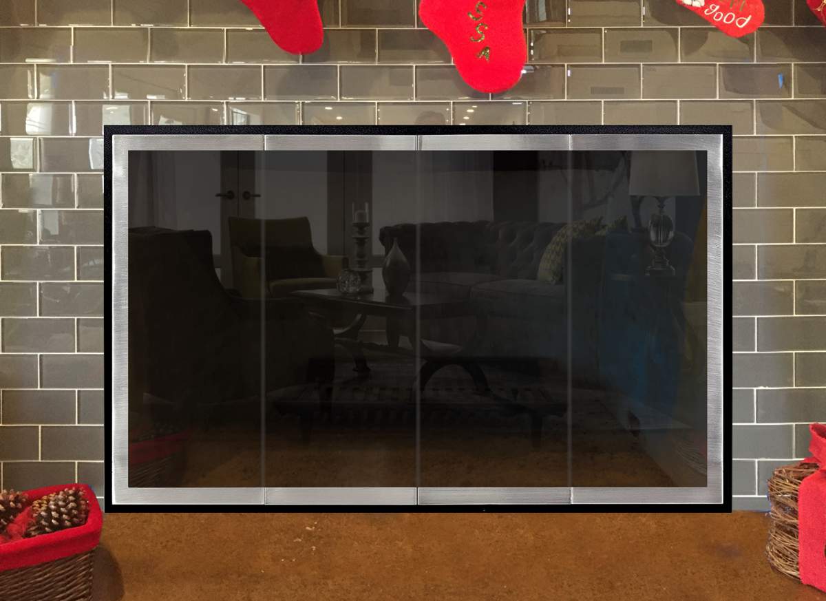 Fireplace Glass Doors Project slim moderne