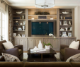 Built In Bookshelves Fireplace Luxury Family Room Media Wall Idea