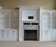 Built In Fireplace Cabinets Unique Painted Poplar Wall Built In with Subtle Stone Accented