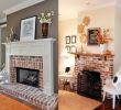 Built In Fireplace Ideas Beautiful Exposed Brick Fireplace Almond Home In 2019