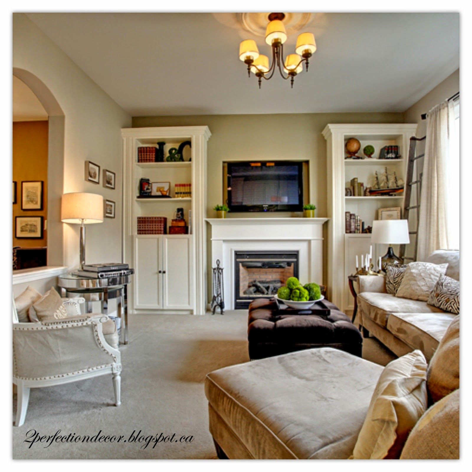 Built In Shelves Around Fireplace Unique Home tour Fireplace Bookcase Surround