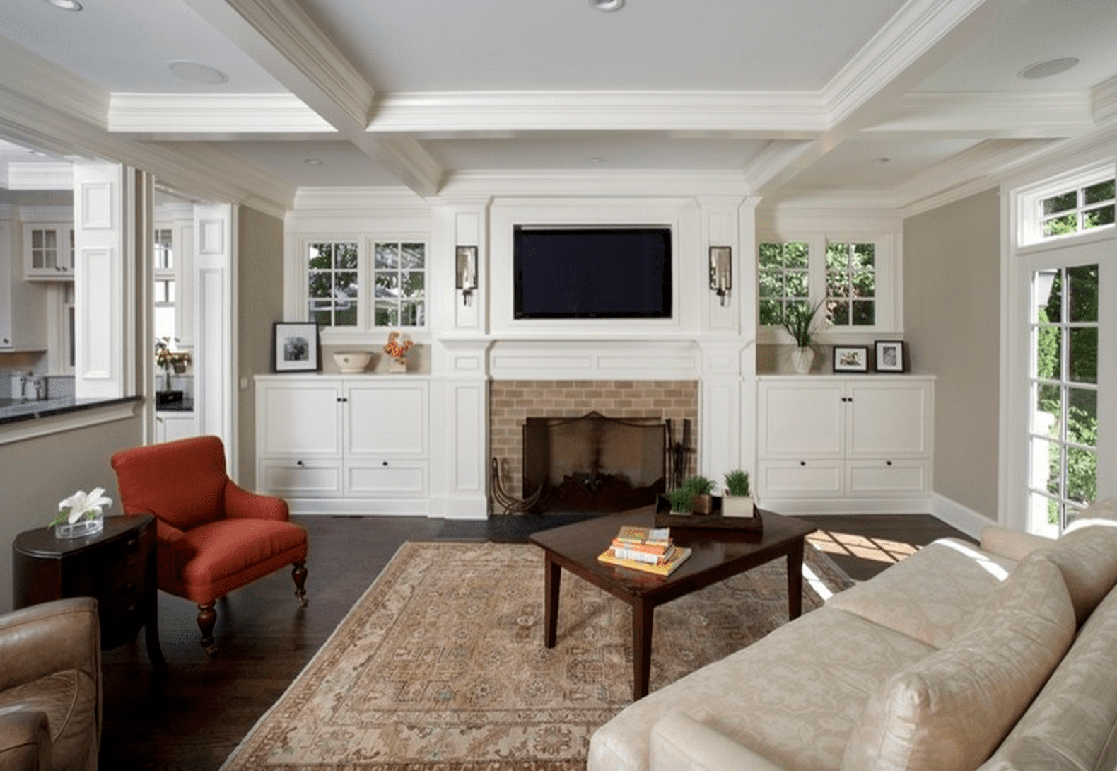 Built Ins Next to Fireplace Fresh Beautiful Living Rooms with Built In Shelving