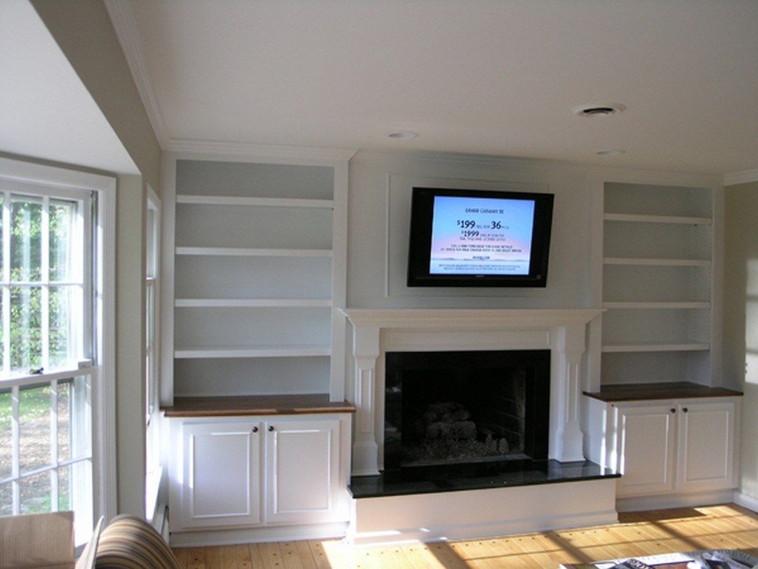 Built Ins Next to Fireplace Lovely Awesome Built In Cabinets Around Fireplace Design Ideas 12