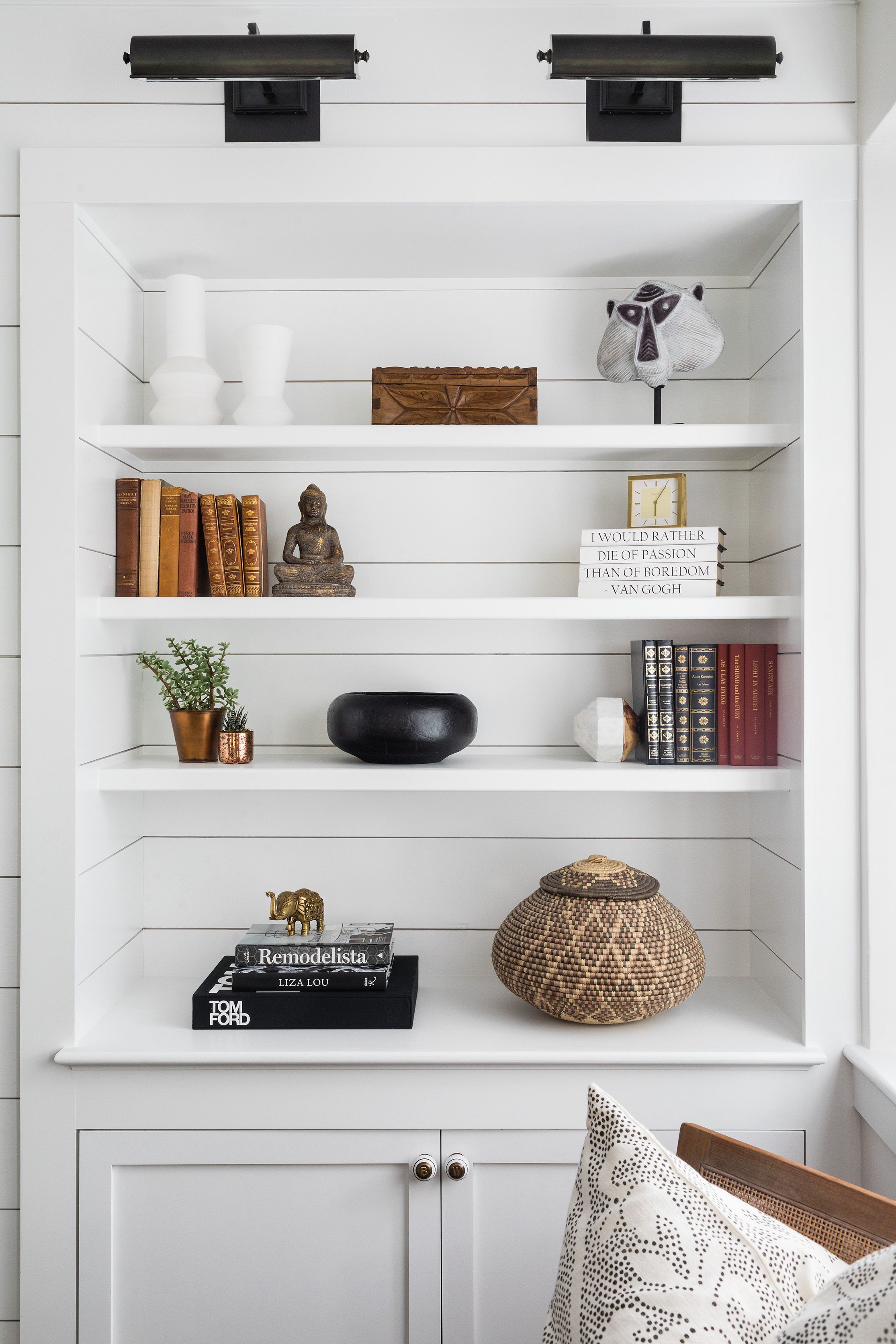 This new family room features a shiplap wall with custom 2e0d033d c f0a39f