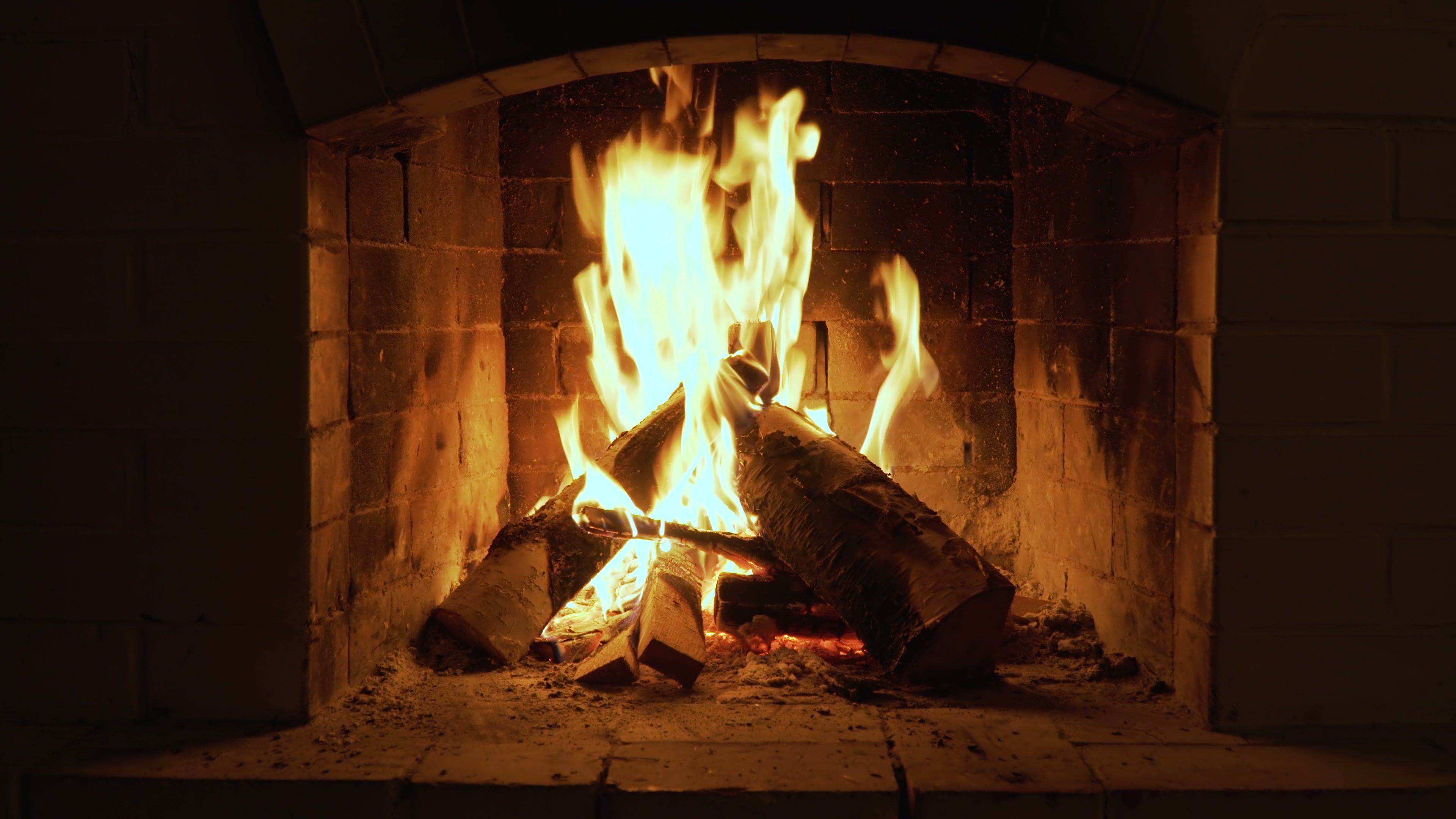 Burning Wood In Fireplace Awesome Burning Fire In the Fireplace Wood and Embers In the