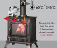 Burning Wood In Fireplace Awesome Details About 2 Blade Heat Powered Stove Fan W thermometer for Wood Log Burning Burner Stove