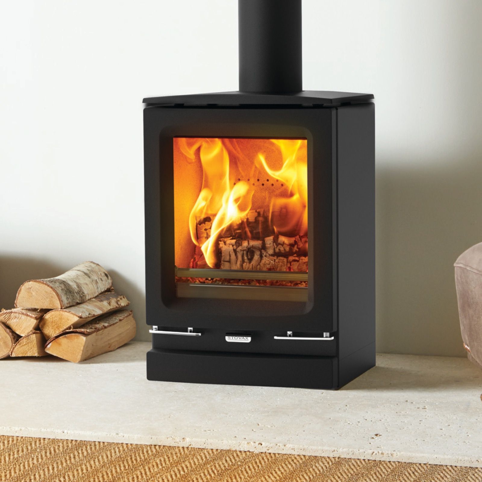 Burning Wood In Fireplace New Stovax Vogue Small Wood Burning Stove with Cast Iron top