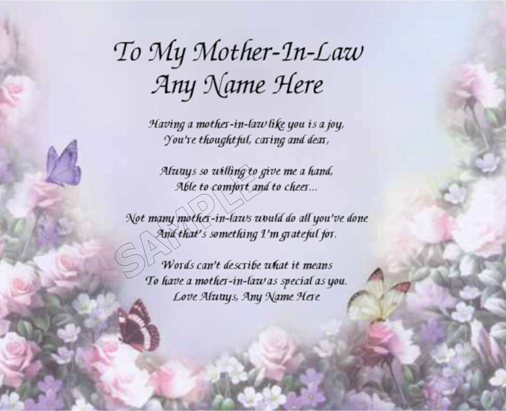 motheramp039s day t ideas for daughter in law new to my mother in law personalized art poem memory birthday of mother039s day t ideas for daughter in law