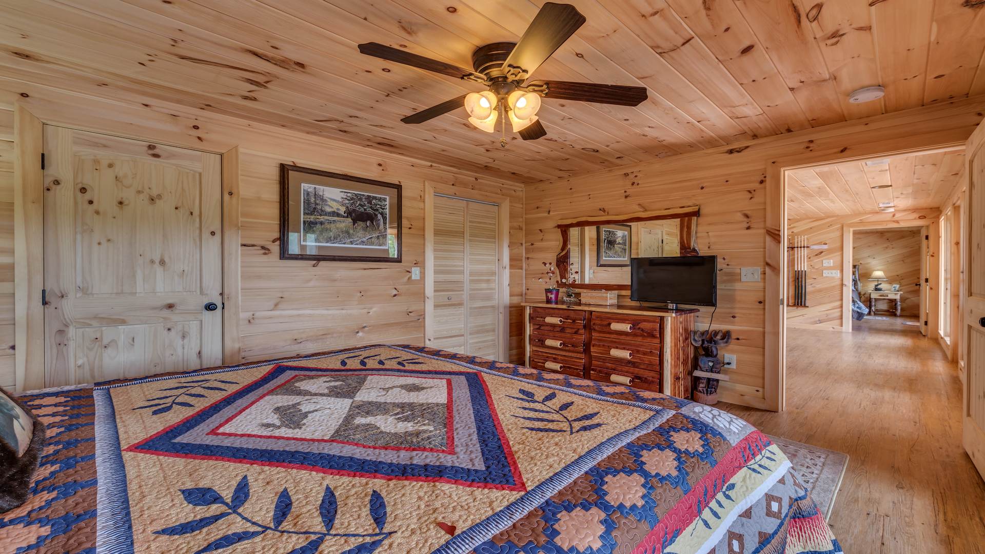 Simply Amazing Rental Cabin Blue Ridge GA Simply Amazing Terrace Level Bedroom 2b 1