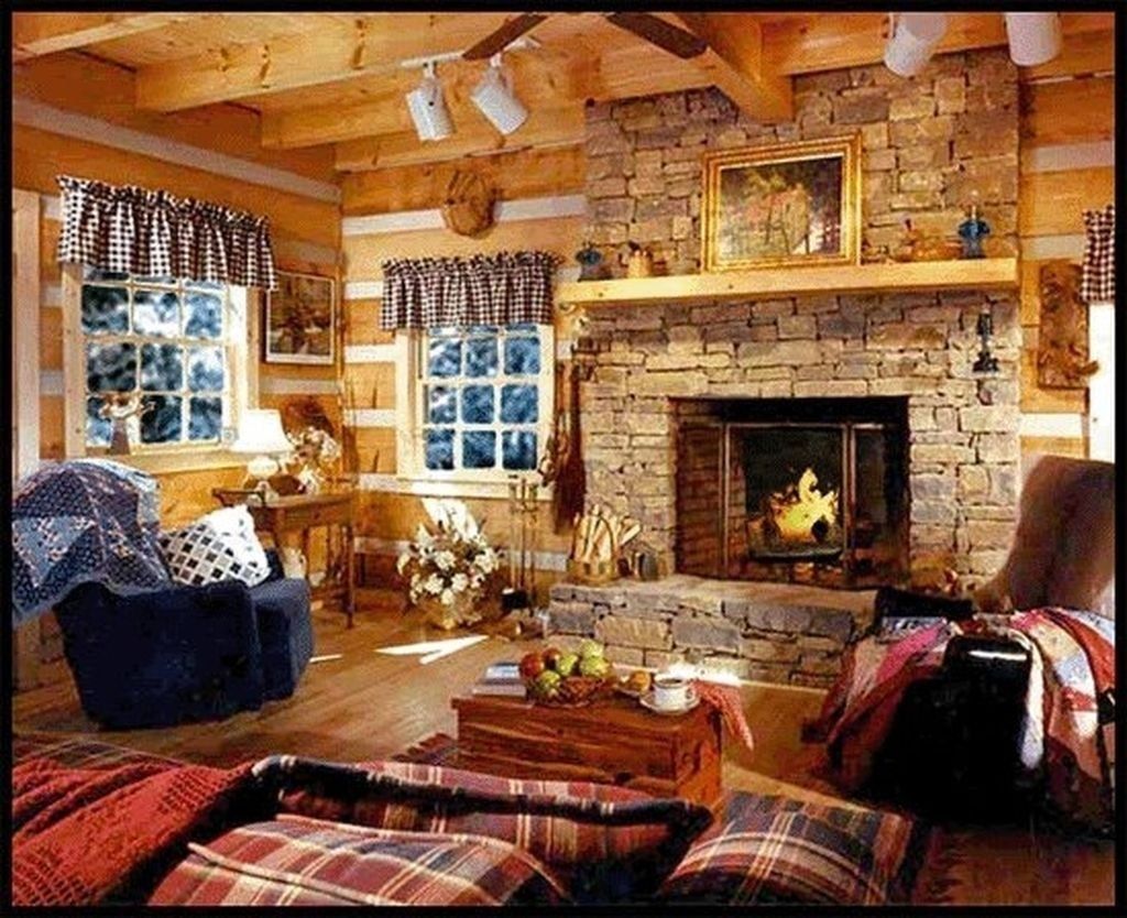 Cabin with Fireplace New 37 Awesome and Cozy Winter Interior Decor Fireplace