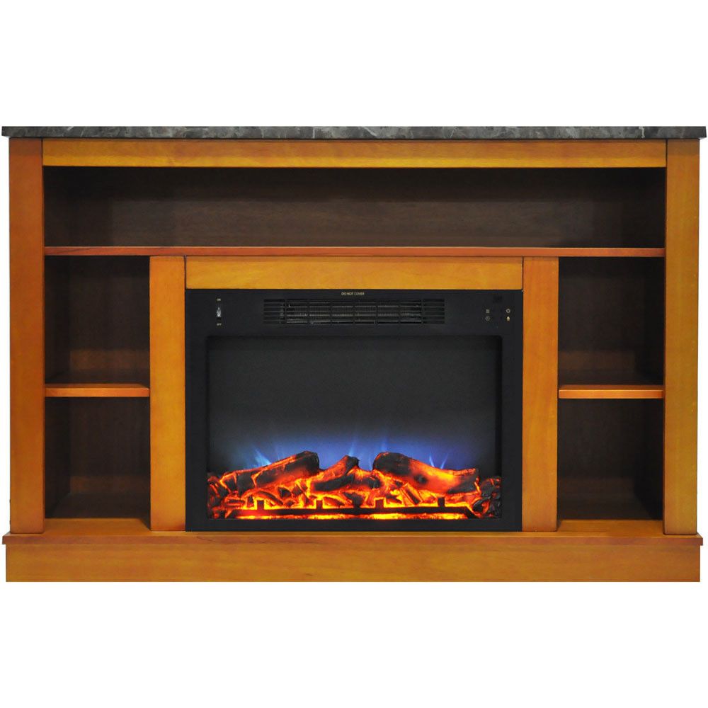 Cambridge Electric Fireplace Elegant 47 Inch Tv Stand with Fireplace Media Console Electric