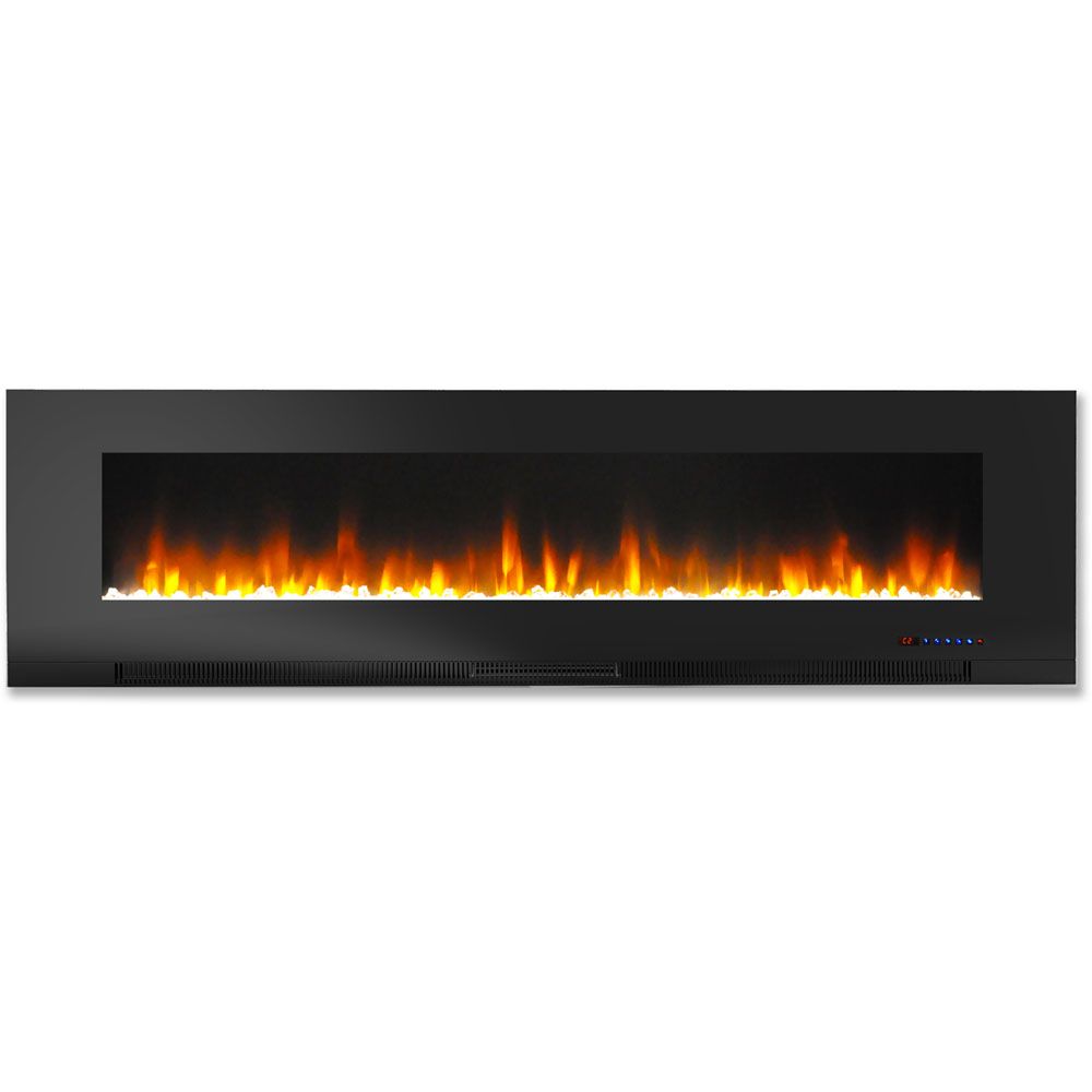 Cambridge Fireplaces Awesome Cambridge 60 In Wall Mount Electric Fireplace In Black with
