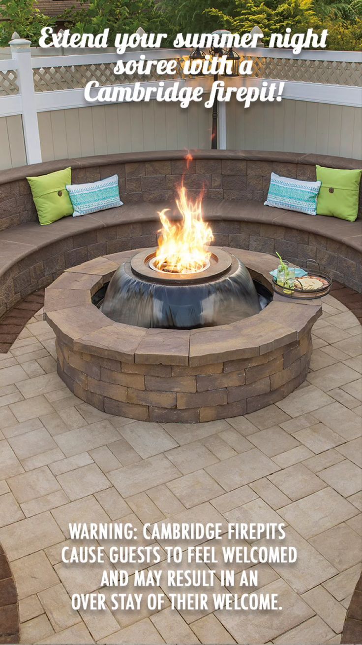 Cambridge Fireplaces Beautiful Extend Your Summer Nights Firepit Backyard In 2019
