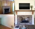Can You Mount A Tv On A Brick Fireplace Lovely Fireplace Renovation Converting A Single Sided Fireplace to