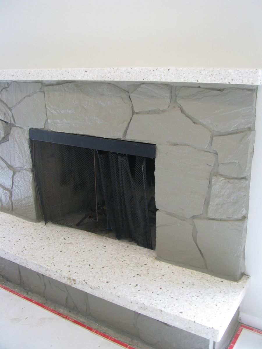 painting rock fireplace2