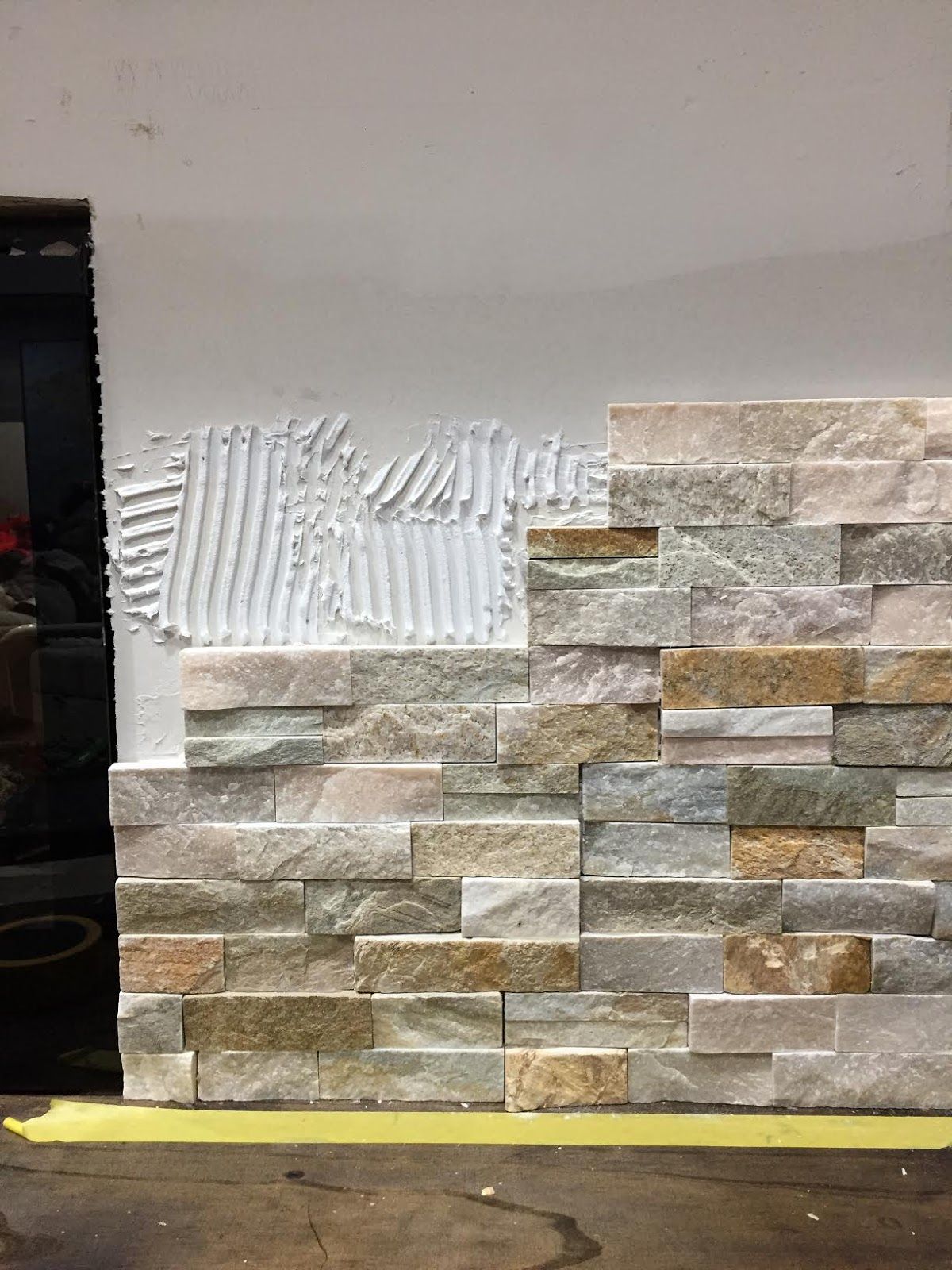 Can You Paint A Stone Fireplace Fresh How to Install Stacked Stone Tile On A Fireplace Wall