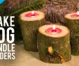 Candle Holders for Fireplace Hearth Elegant How to Make Rustic Wooden Log Candle Holder