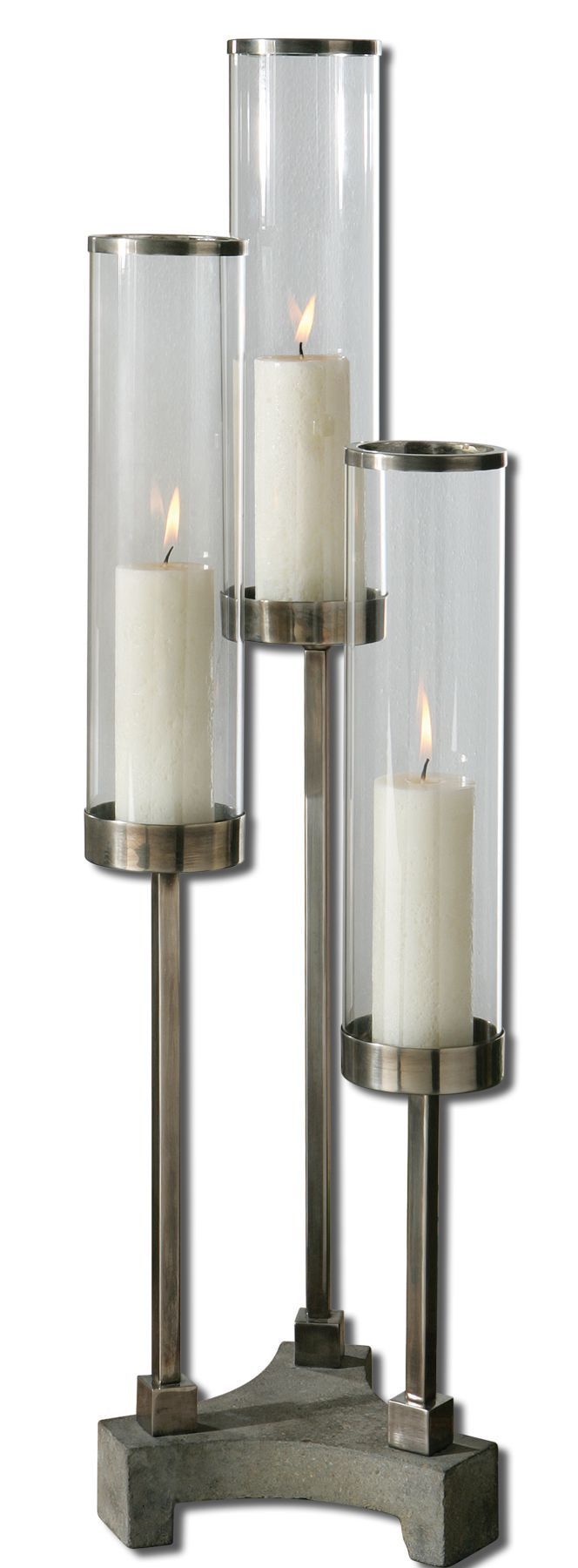 Candle Stand for Fireplace Lovely Risto Brushed Aluminum Candleholder