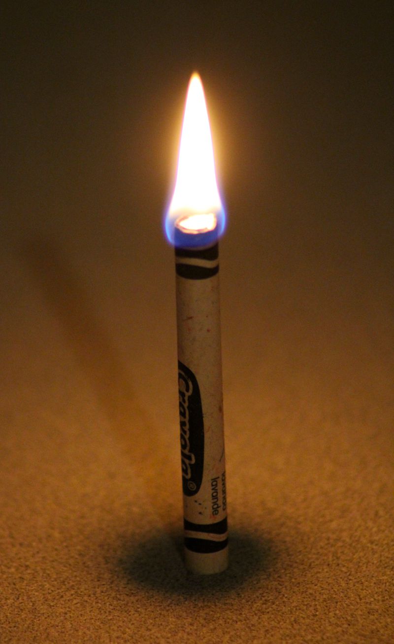 Candle that Smells Like Fireplace Fresh How to Use A Crayon as A Candle