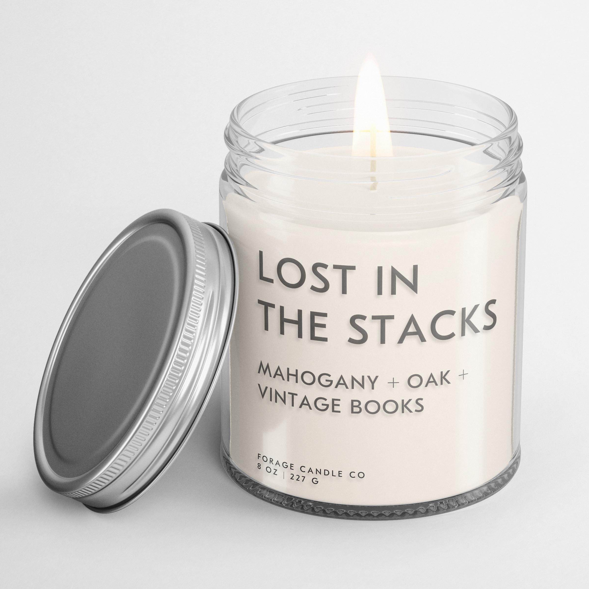 LOST in THE STACKS Soy Candle Book Lover Candle Book Candle Literary Candle Book Candle Scent Book Lover Gift Old Books Candle il fullxfull od76