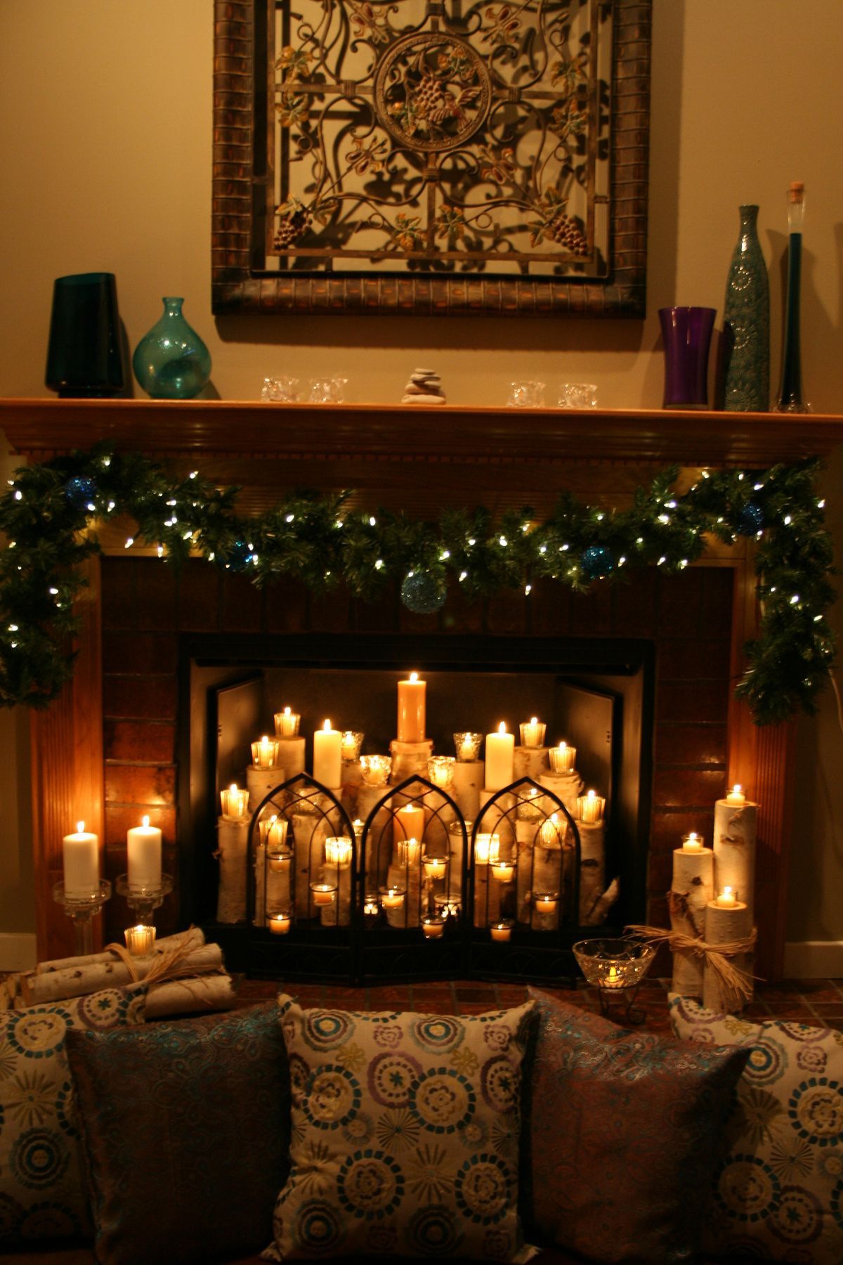 Candles Inside Fireplace New 243 Best Decorate Your Fireplace and Mantel Images In 2019