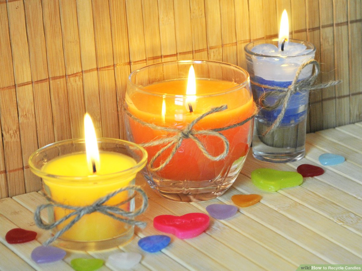 Candles Inside Fireplace New How to Recycle Candles 9 Steps with Wikihow