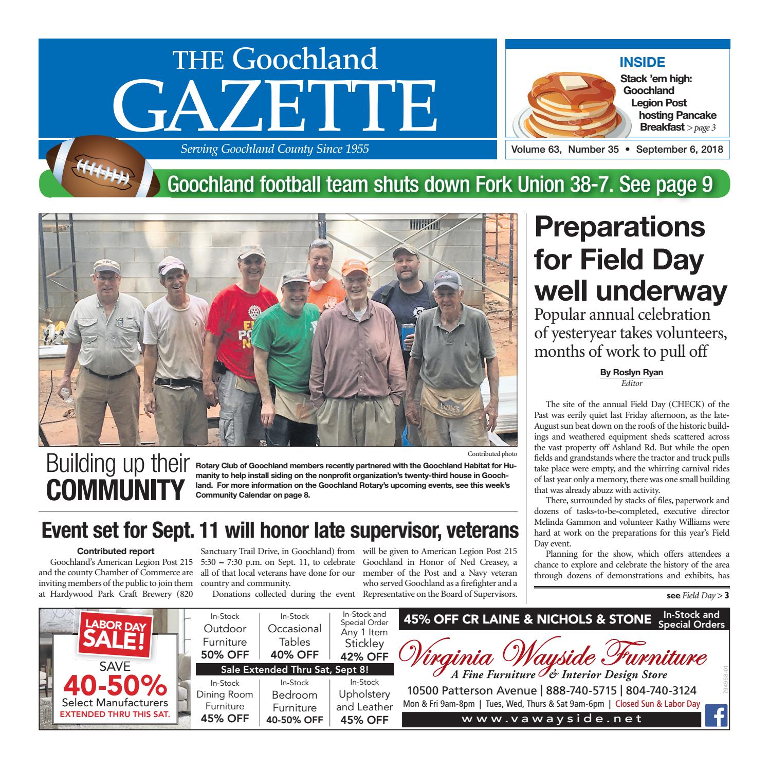 The Goochland Gazette – 09 6 2018 by Goochland Gazette issuu page 1