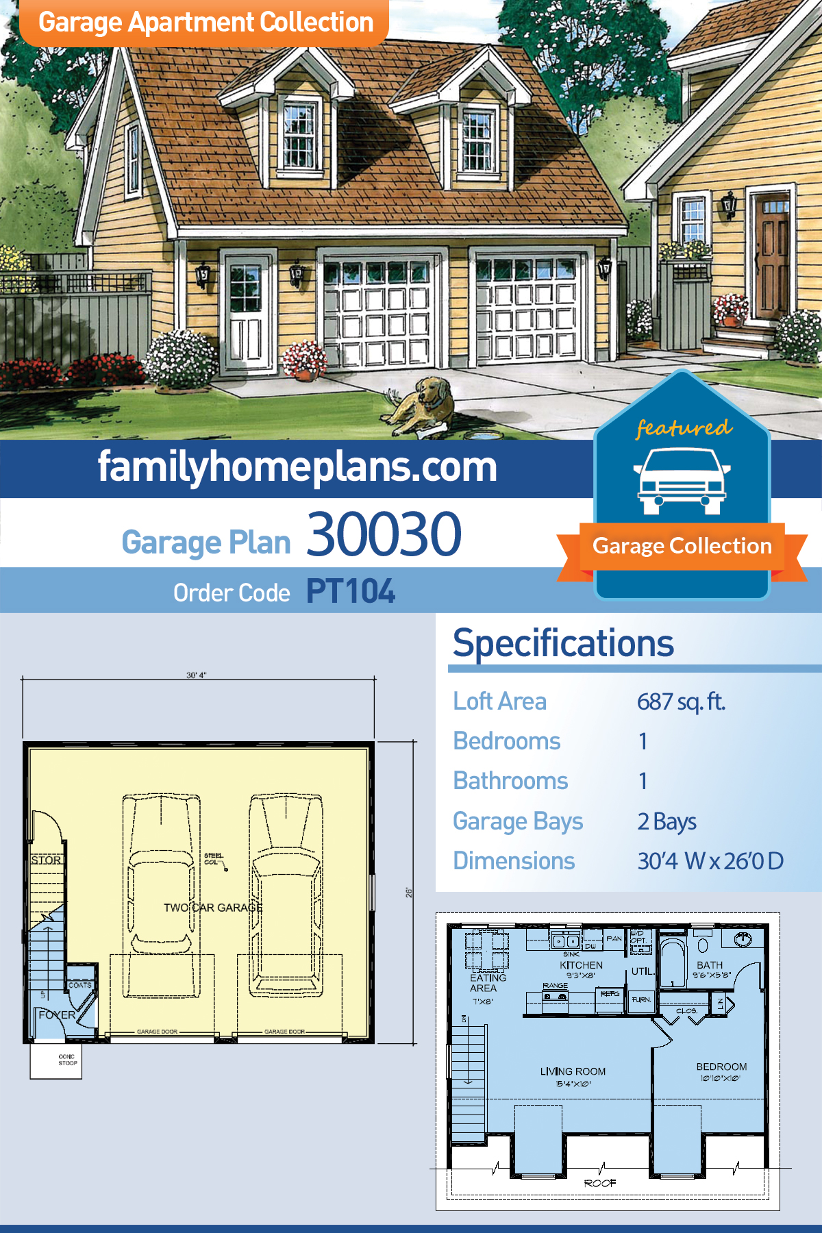 Cape Cod Fireplace Fresh Saltbox Style 2 Car Garage Apartment Plan Number with 1 Bed 1 Bath