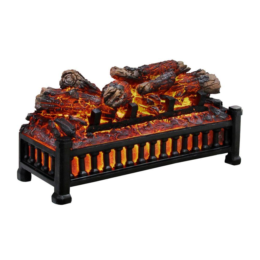 pleasant hearth electric fireplace logs l 24 64 1000