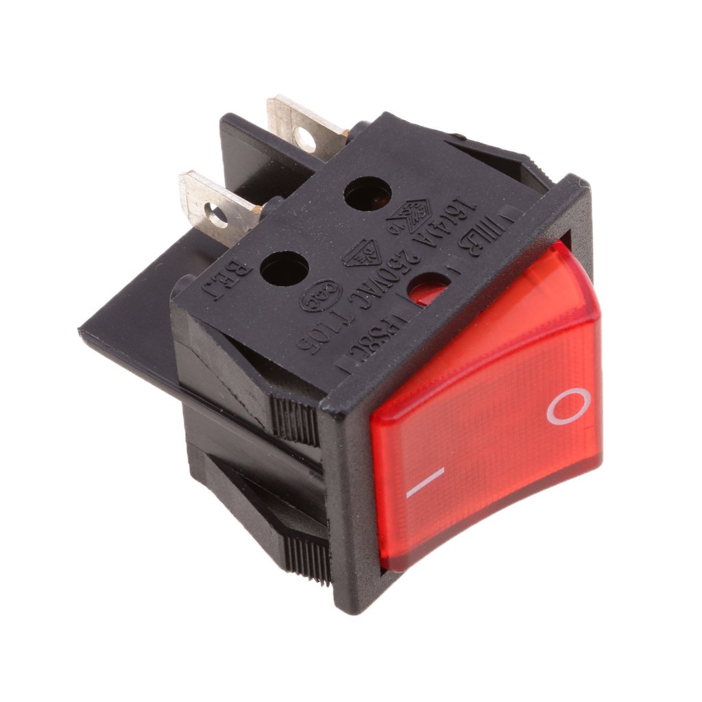 Carlington Electric Fireplace Unique Baoblaze Dpst 4 Pin 2 Position Rocker Switch with Red
