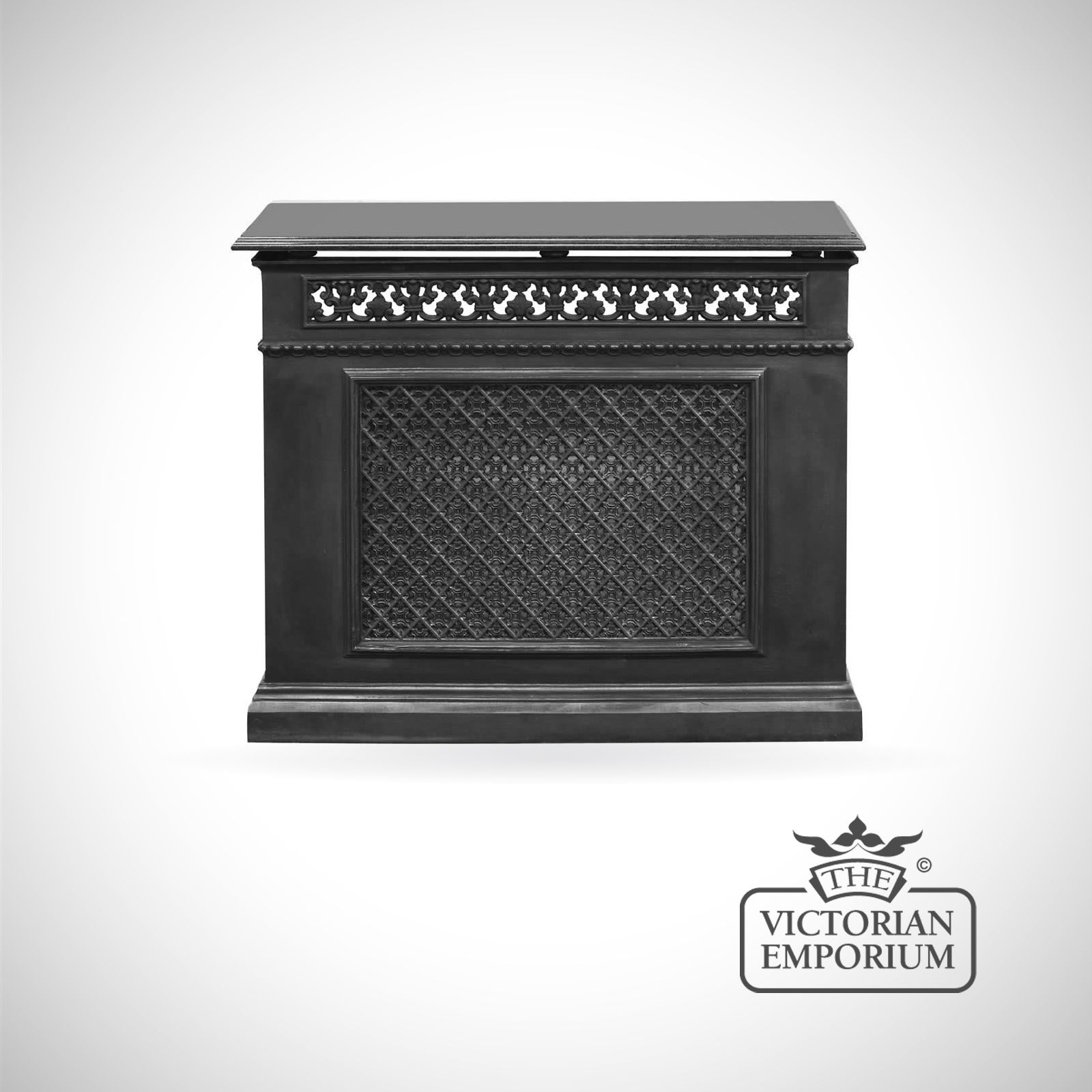 Decorative Cast Iron 1 Panel Radiator Cover 1 panel radiator cover castiron hall granite top traditional victorian 19thcentry old semi decorative rx198 large