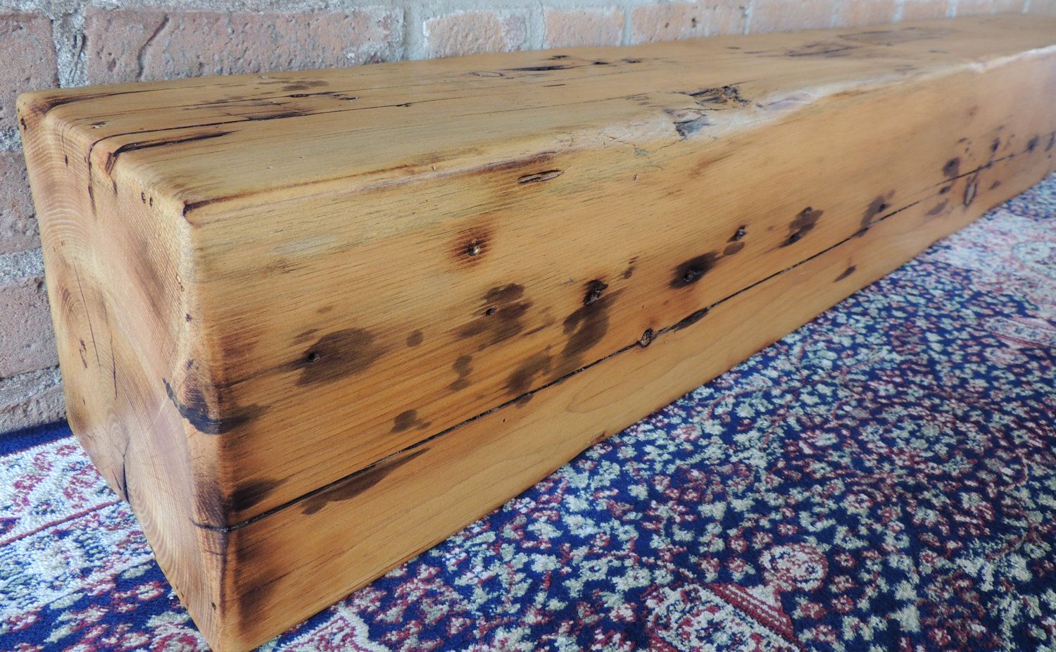 Reclaimed Barn Beam Mantel 65" x 8" x 8" Fireplace Mantel 0d e5e98cdcd d92f4cb14