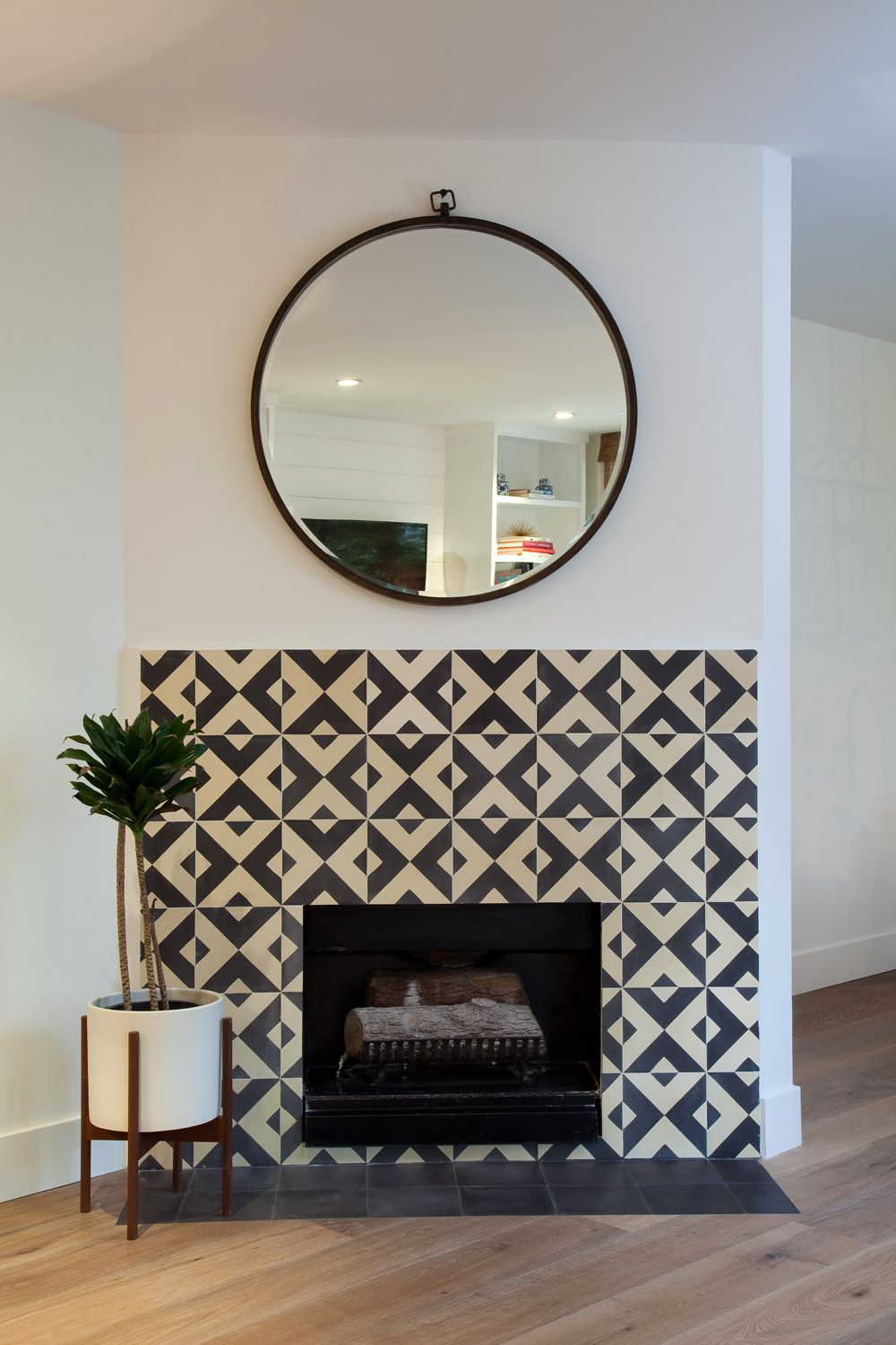 Cement Tile Fireplace Lovely Pin by Conipisos S A On Mosaico Blanco Y Negro