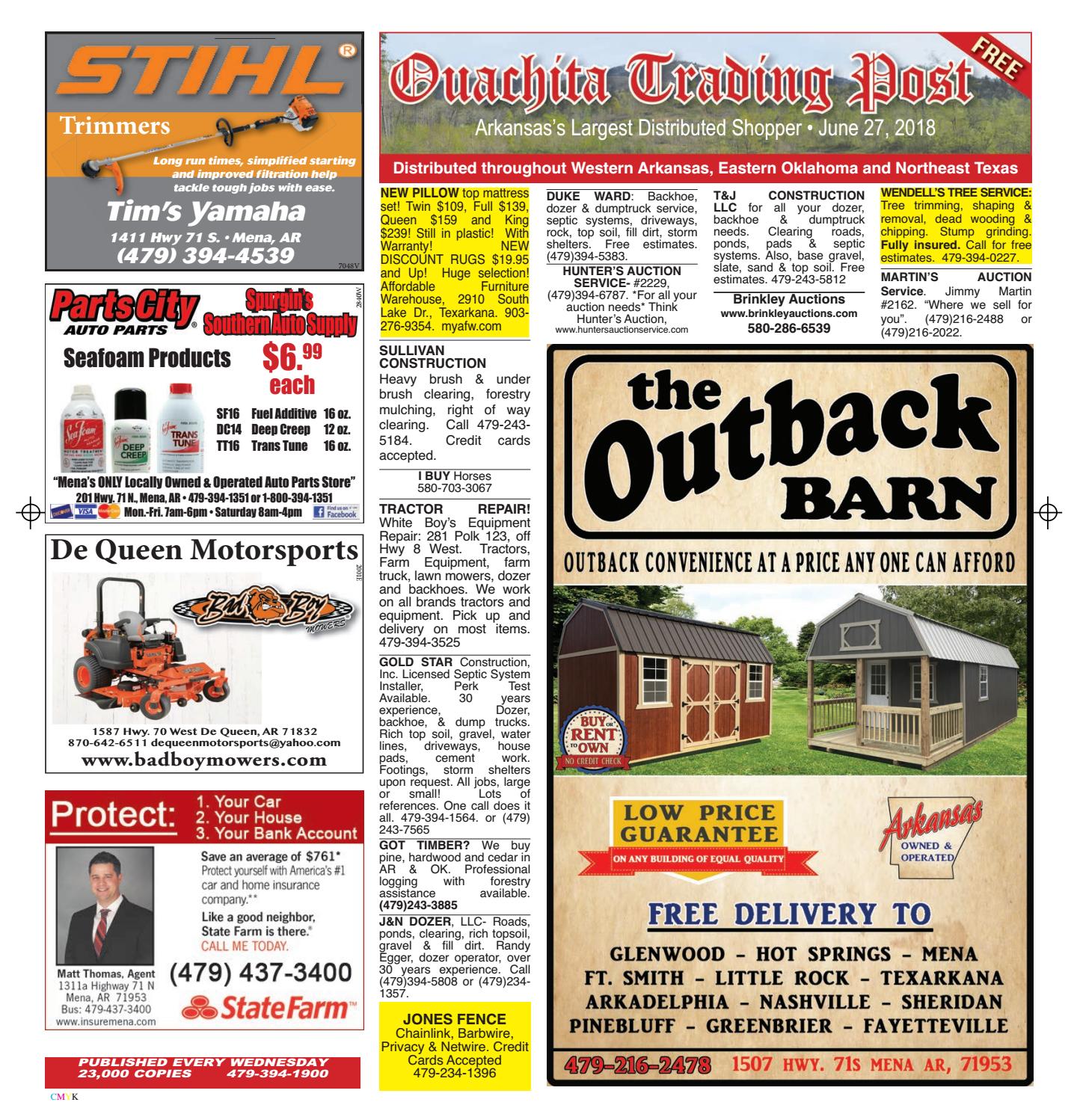 Ouachita Trading Post June 27 2018 by Mena Newspapers page 1