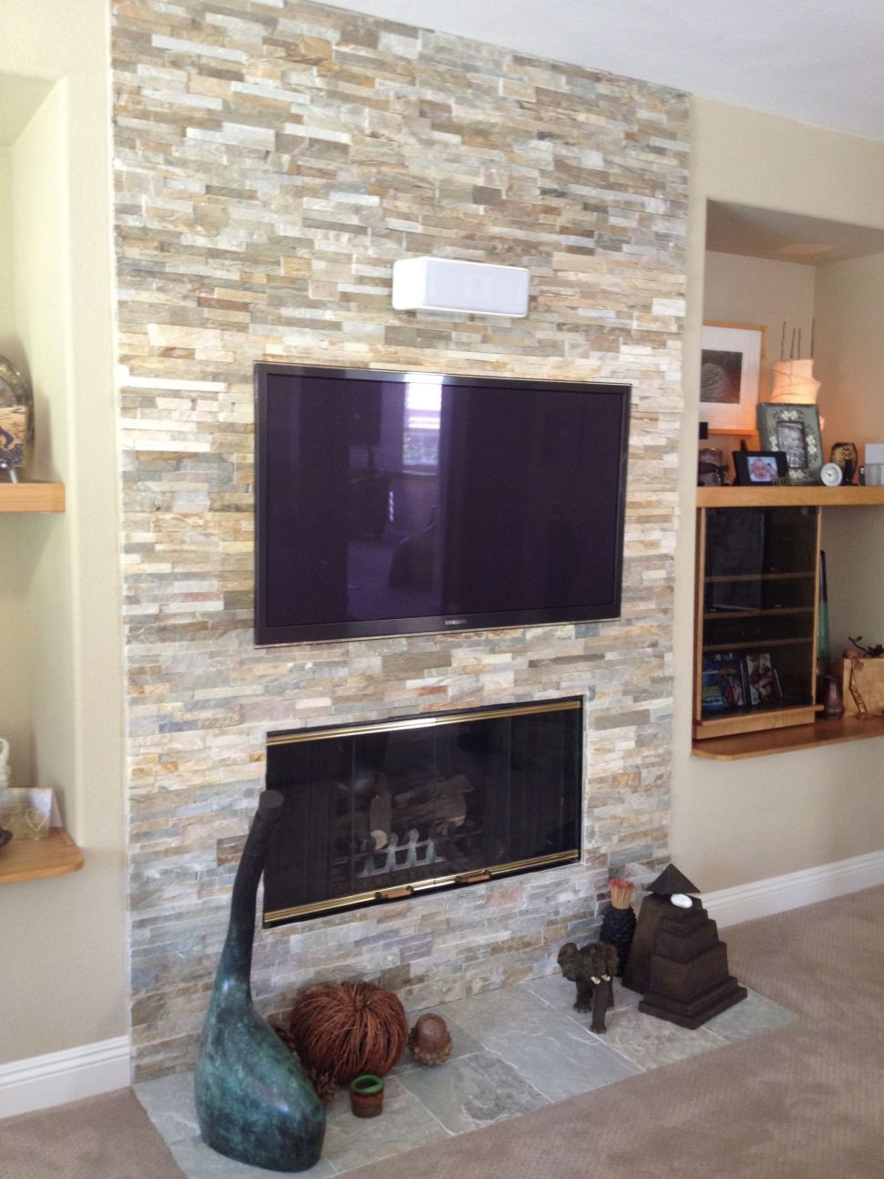 Central Fireplace Lovely Extraordinary Creative Tv Wall Mounting Ideas