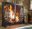 Cheap Fireplace Screens Awesome Alpine Fireplace Screen with Doors Brings the Peace and