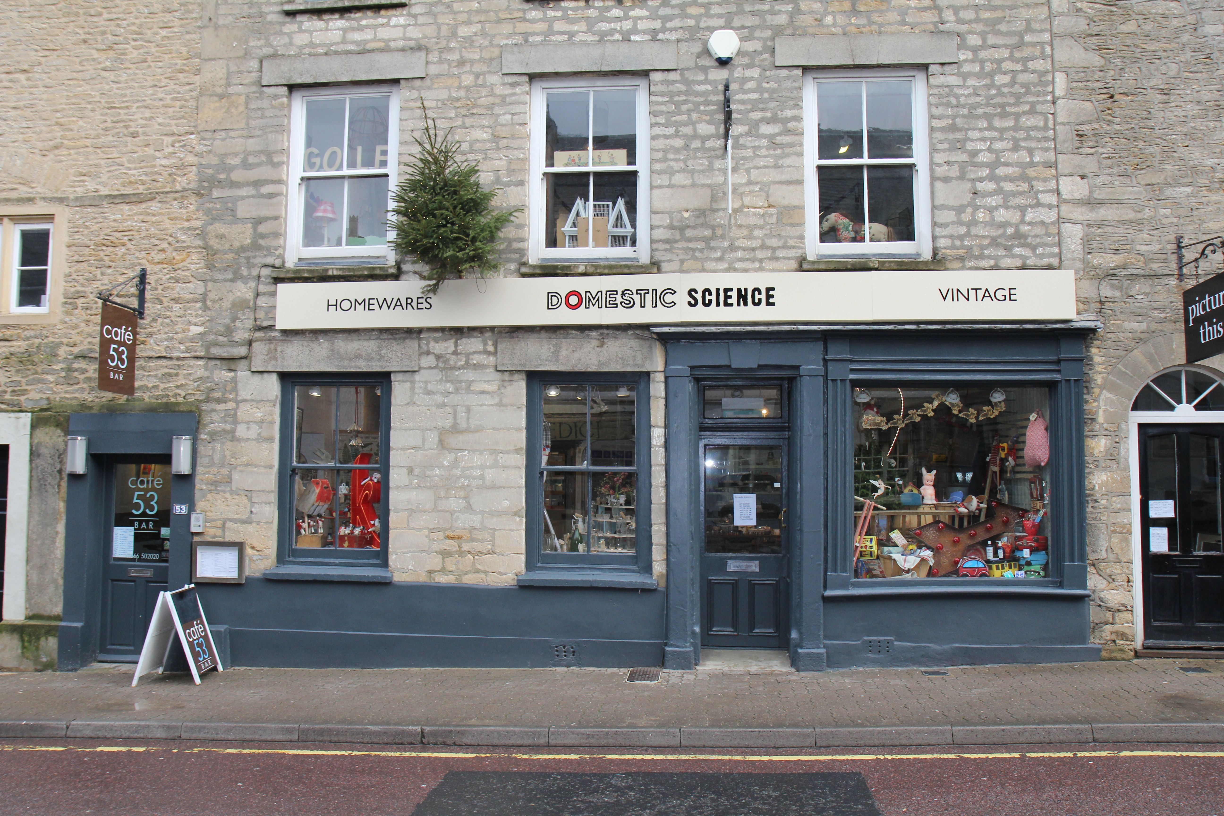the new shop front for Domestic Science and Cafe 53 0d a98f967d488cadd2a6aaf9
