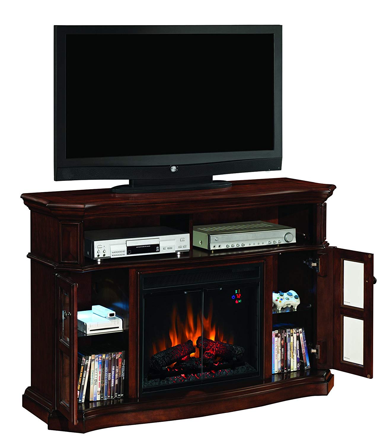 Cherry Electric Fireplace Tv Stand New Classic Flame 23mm1297 C259 Aberdeen Media Electric Fireplace