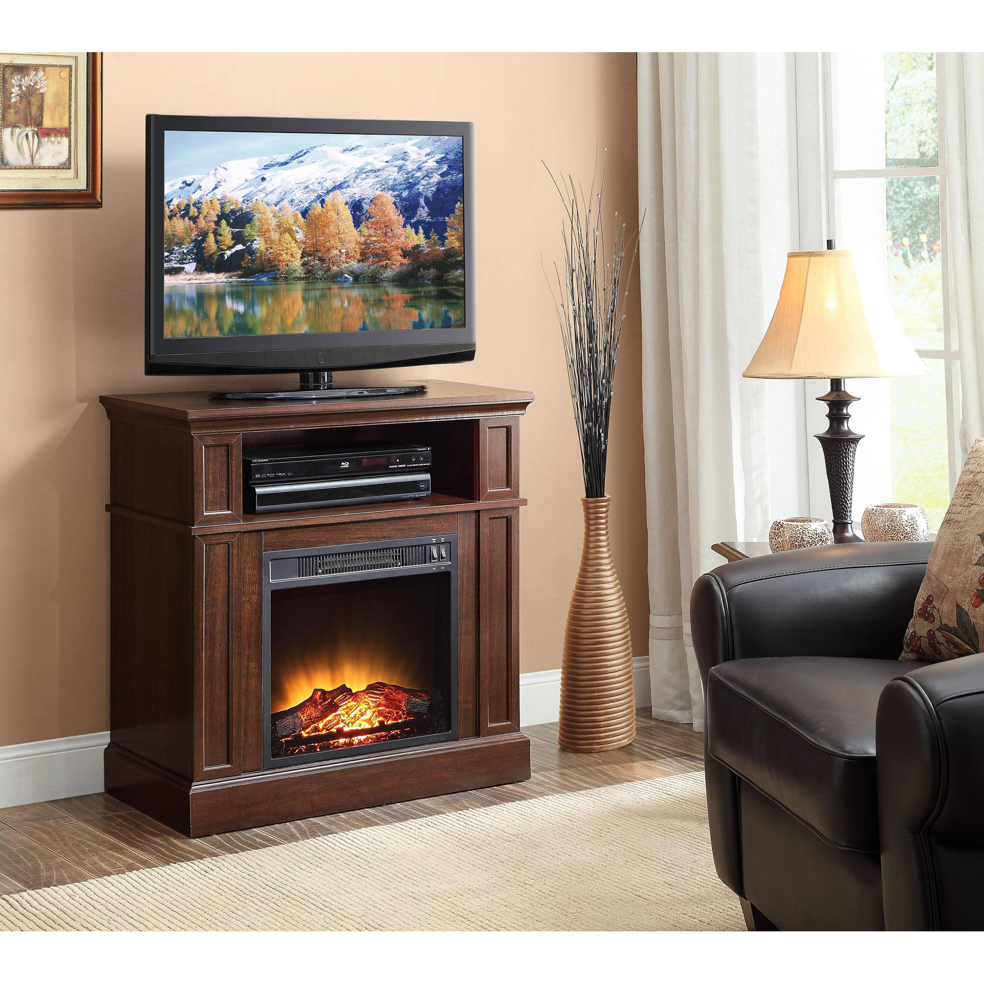 Cherry Electric Fireplace Tv Stand Unique Whalen Barston Media Fireplace for Tv S Up to 70 Multiple