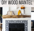 Cherry Wood Fireplace Awesome Our Rustic Diy Mantel How to Build A Mantel Love