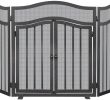 Chevron Fireplace Screen Elegant Threshold Riveted Fireplace Screen Black Brushed Bronze