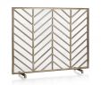 Chevron Fireplace Screen Elegant Weis L R