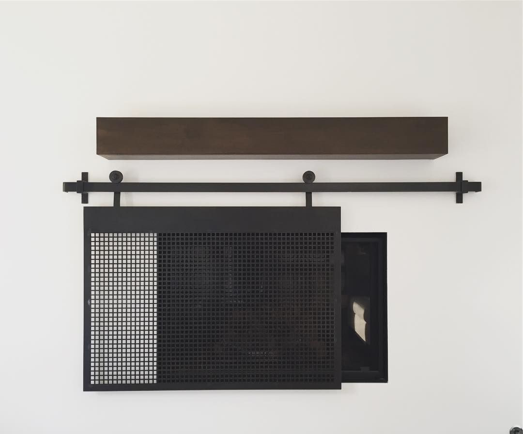 How to Make a Barn Door Style Fireplace Screen 88fcbbd0f5df08f5fe4946dd265b0841