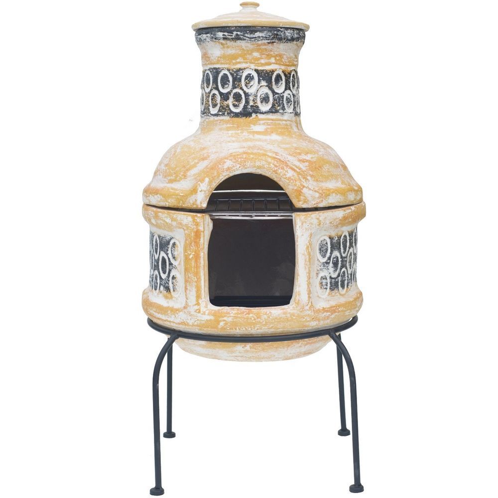 Chiminea Clay Outdoor Fireplace New Details About La Hacienda Pedro Clay Chiminea Patio Heater