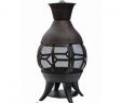 Chiminea Clay Outdoor Fireplace Unique Lokia 20 In Cast Iron Chimenea