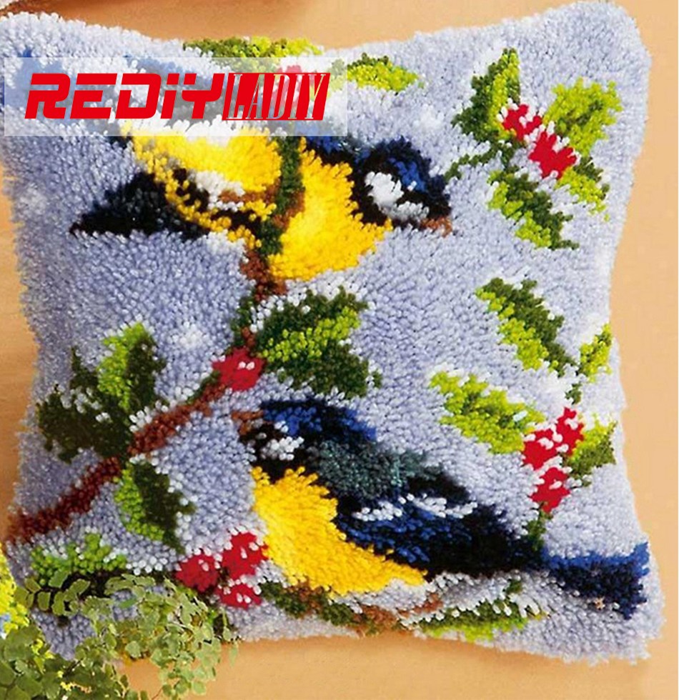 top 10 latch hook pillowcase kits list and free shipping REDIY LADIY font b Latch b font font b Hook b font Cushion font b Kits